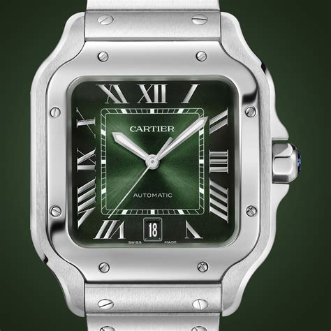 cartier santos green large